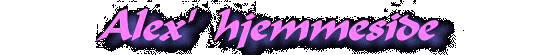 Alex' hjemmeside